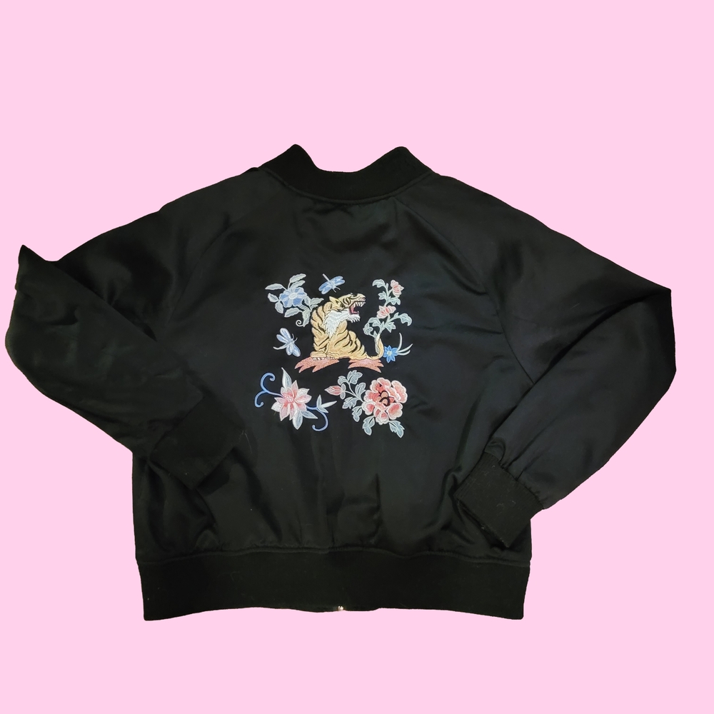 Embroidered Black Women's Jacket